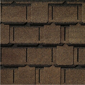 close view of designer shingles