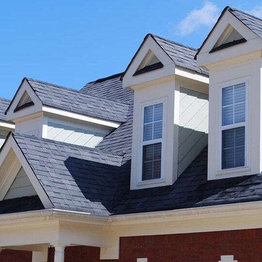 home with pitched roof