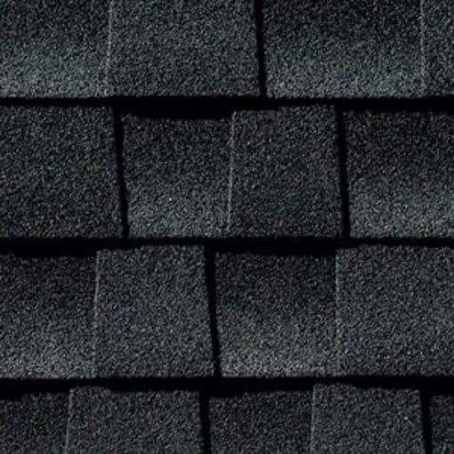 Black Timberline AS II roof shingle swatch