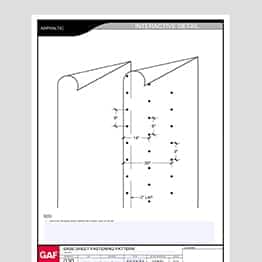 Asphaltic 030 Base Sheet Fastening pattern sample