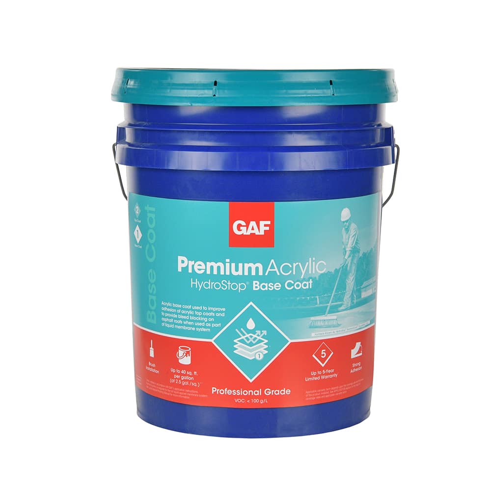 Hydrostop Elastomeric Roof Coating System GAF