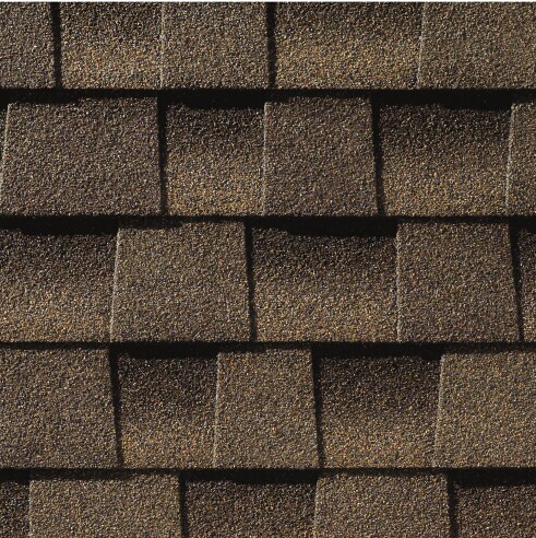 Close-up of TImberline AS II shingle made in America by GAF