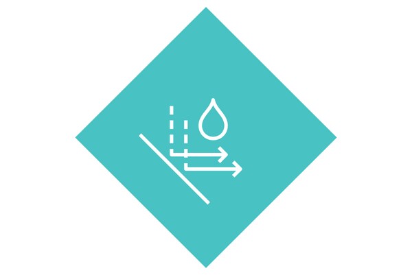 Positive drainage icon