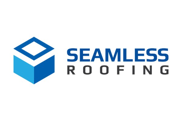 Seamless roofing logo