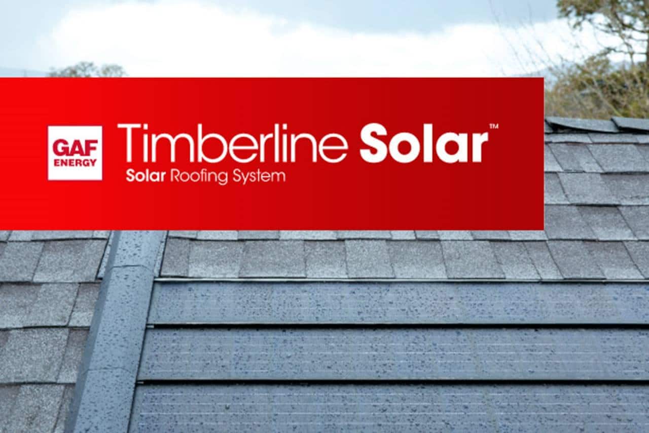 A beautiful roof with solar energy GAF Timberline Solar