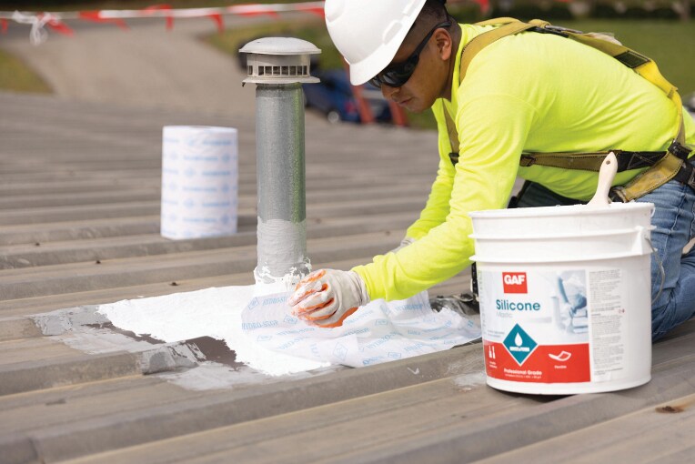 Contracting treating penetrations before coating