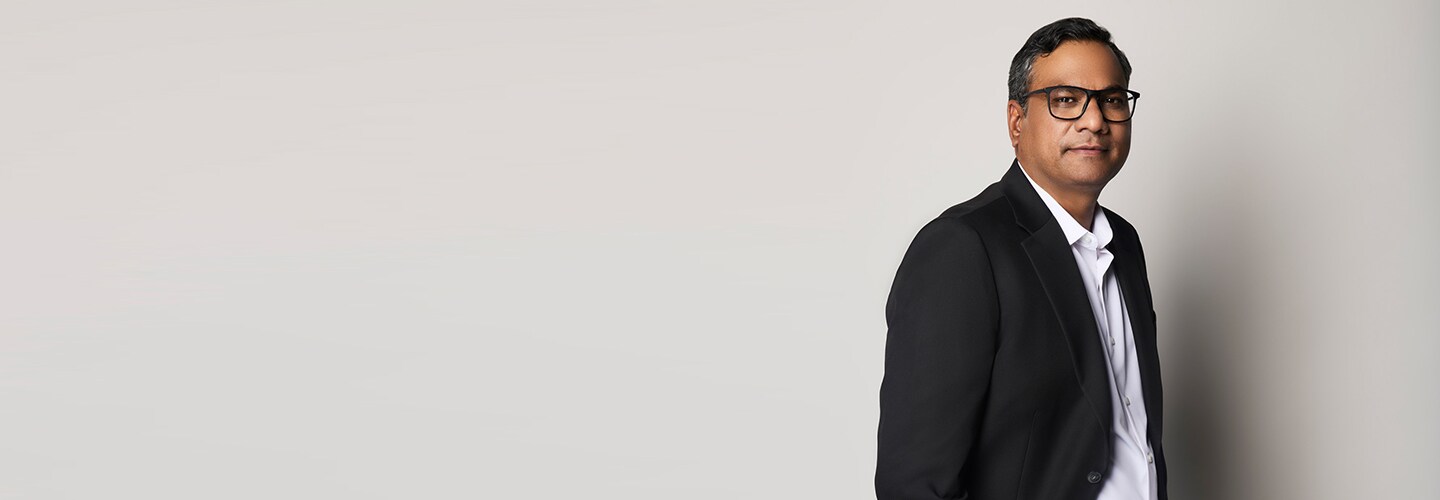 Headshot of Parag Agrawal, Chief Information Officer of GAF