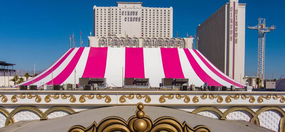 Circus Circus refurbished roof by GAF