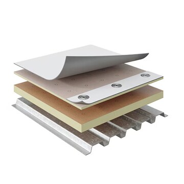 Components of the GAF fleece-back TPO mechanically-attached roofing system using metal fasteners