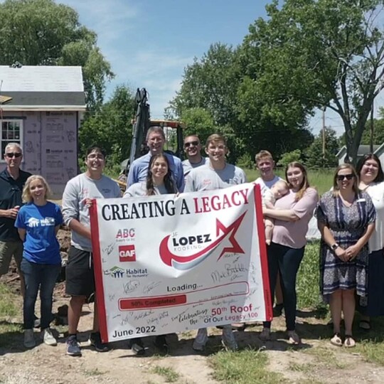 GAF contractors and employees helping community through Habitat for Humanity