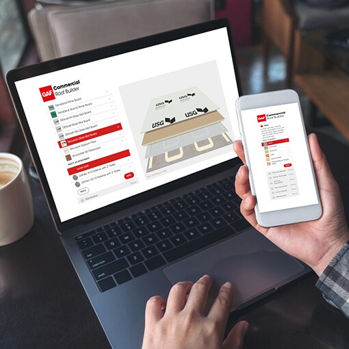 Assemble your own virtual commercial roof, get relevant product documents, and connect with a regional design specialist.