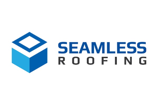 Seamless roofing logo
