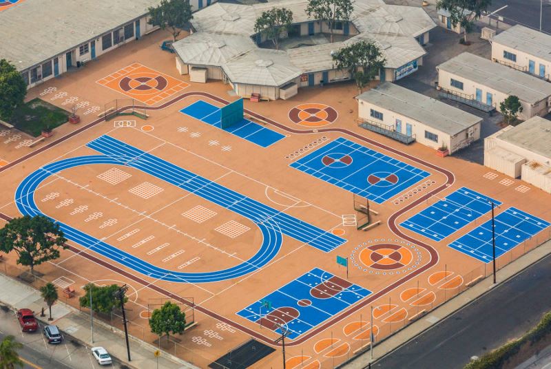 Vibrant colors of the play areas with StreetBond coatings