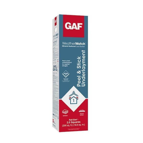 GAF WeatherWatch roofing underlayment package