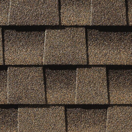 Close up of GAF Architectural shingles